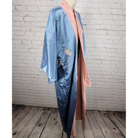 Warner Bros Productions The Last Samurai Blue Cherry Blossom Kimono Robe USA O/S - Picture 16 of 16